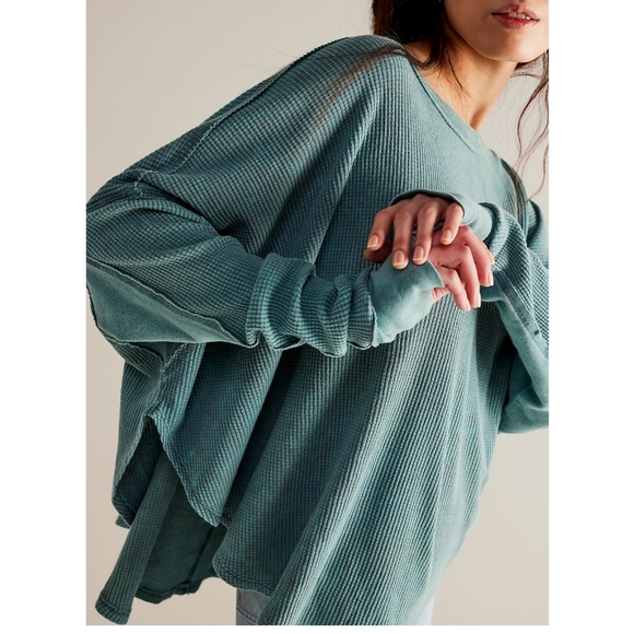 FREE PEOPLE We The Free Microphone Drop Thermal NWOT - Picture 3 of 9